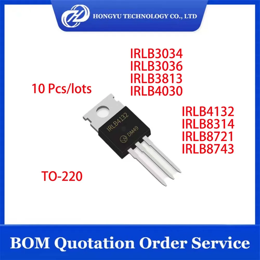 10-Pcs-IRLB3034-IRLB3036-IRLB3813-IRLB4030-IRLB4132-IRLB8314-IRLB8721 ...