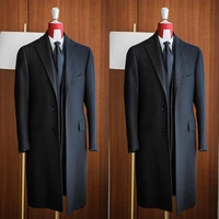Simple Classic England Style Cotton Overcoat Men Thick Custom Made Single Breasted Pocket Coat Casual Winter Warm Jacket 1