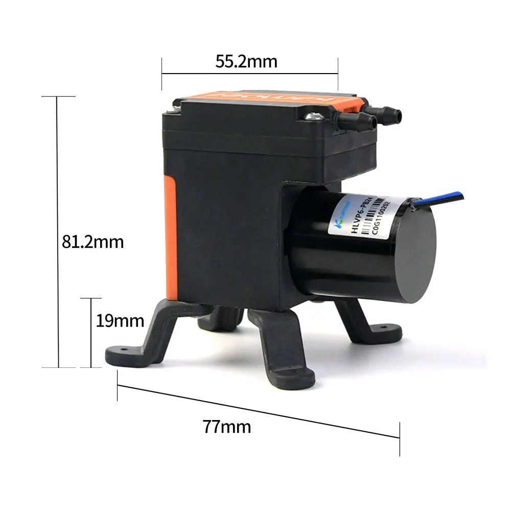 Pressão Negativa Bomba de Diafragma Bomba de Vácuo 12v 24v Bldc Motor 0.05mpa de Sucção para Análise de Laboratório Beleza Kamoer-hlvp6