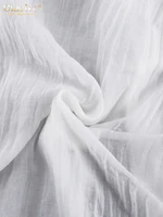 Clacive Fashion White Cotton Woman Blouse 2024 Elegant Stand Collar Puff Sleeve Shirts Casaul Classic Blusa Tops Female Clothing - Image 5