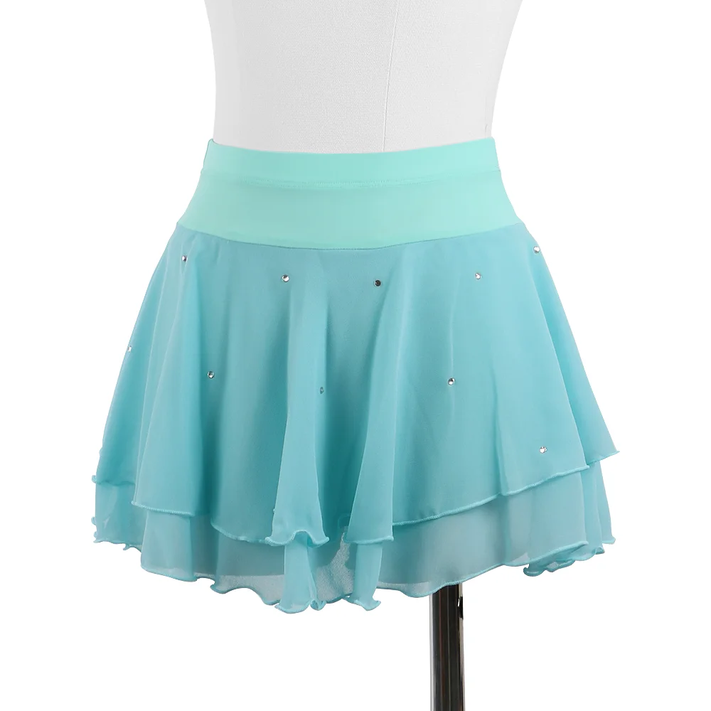 Zagitova Figure Skating Skirt For Women Girls Ice Skating Clothes Mini Skirt With Underwear Beautiful Diamond