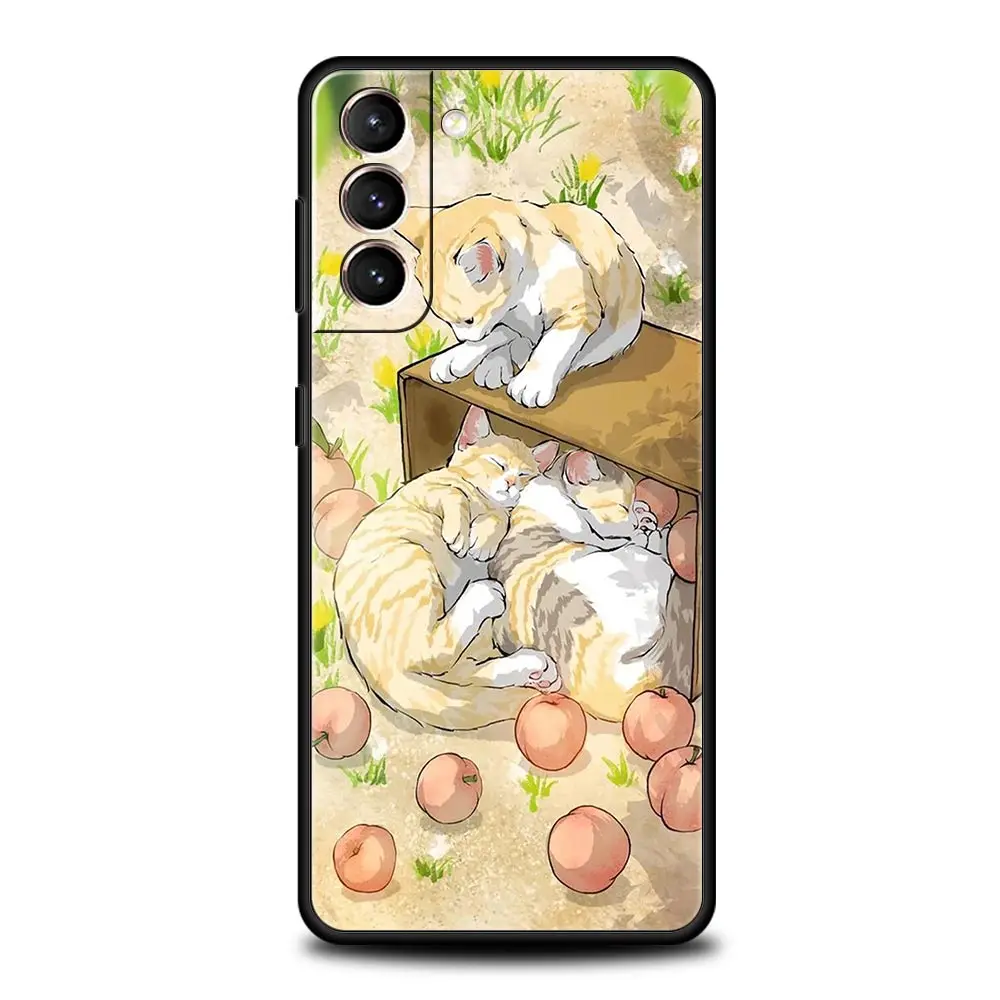 Charming Cats TPU Silicone Phone Case in Fashionable Design