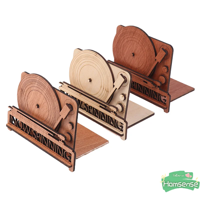 Now Spinning Album Stand Now Playing Vinyl Record Holder Stand Display Wood Vinyl Storage Stands Accessories 2