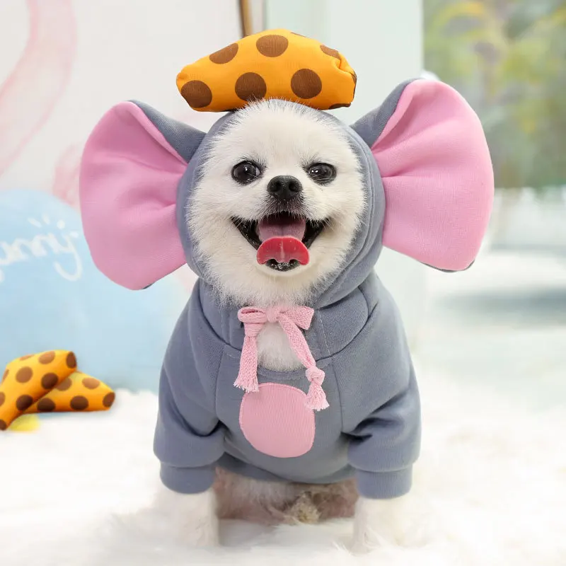 

Dog Winter Warm Clothes Cute Duck Shape Plush Coat Hoodies Pet Clothing for Bulldog Chihuahua Pet Sweater Cats Costume Jacket