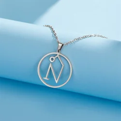 Sigil of Archangel Uriel Symbol Necklace - Stainless Steel Angelic Protection Amulet Pendant (Silver Color)