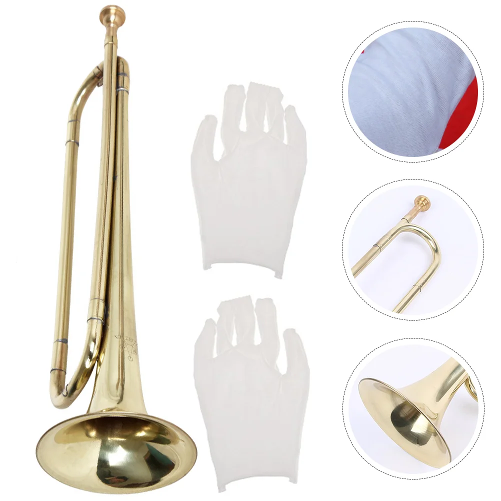 

Kids Trumpet Musical Instrument Children Preschool Music Toy Wind Instrument Kids Trumpet Beginer With Gloves