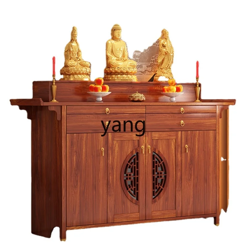 

Новый китайский буддийский нишевой буддистский храм Бог богатства алтарь благовония стол домашний алтарь шкаф