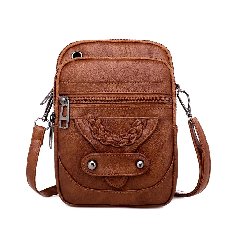 

Women's Crossbody New Texture Shoulder Mobile Phone Soft Leather Fashionable And Mature Small Bag