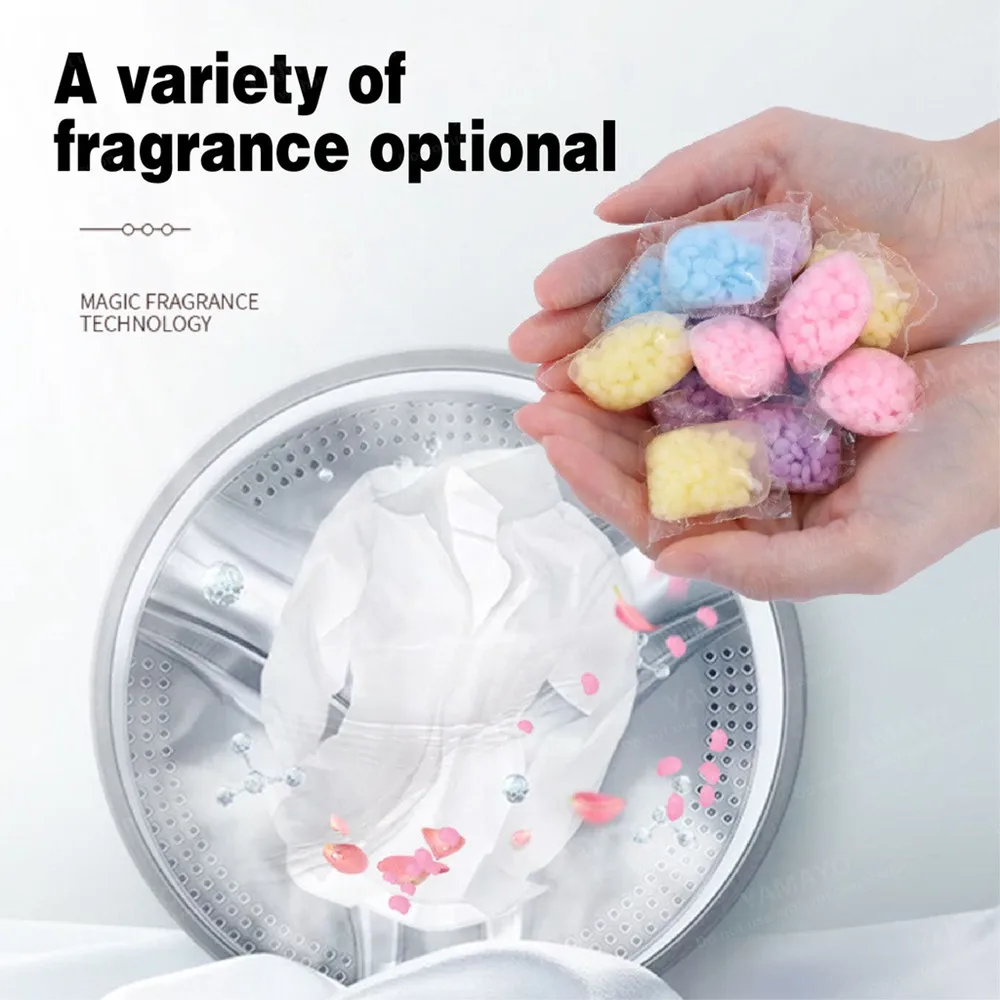 Laundry Fragrance Beads Granule Water Soluble Softener Pods Diffuser for Soft Clothing