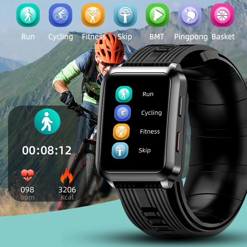 

P60 Smartwatch Air Pump Airbag True Blood Pressure Oxygen Temperature Heart Rate Monitor Medical Sphygmomanometer Smart Watch