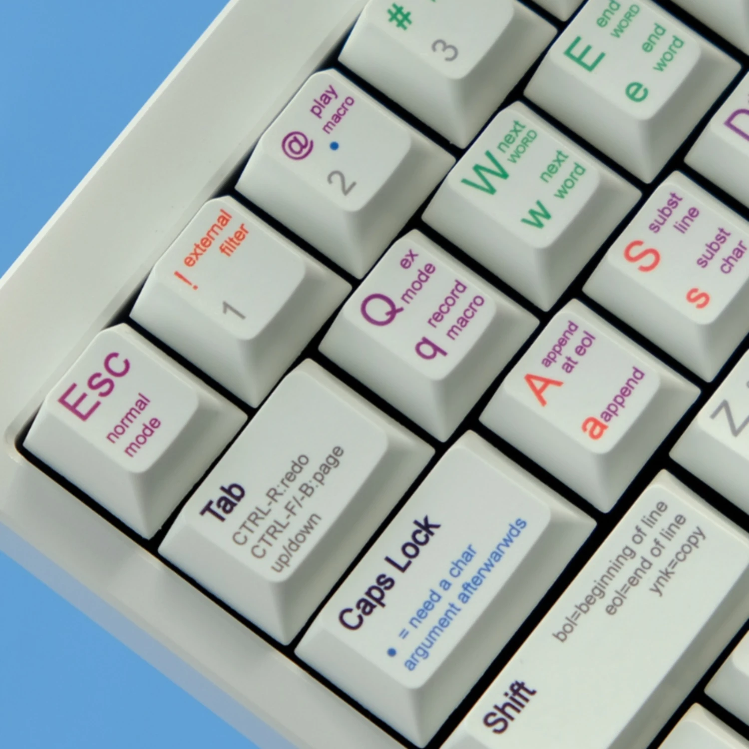 Echome Vim Programmer Keycap Grupo Pbt Estilo Retro Simplicidade Custom Keycap Teclado Cherry Profile Keycap para Teclado Mecânico - Imagem 4