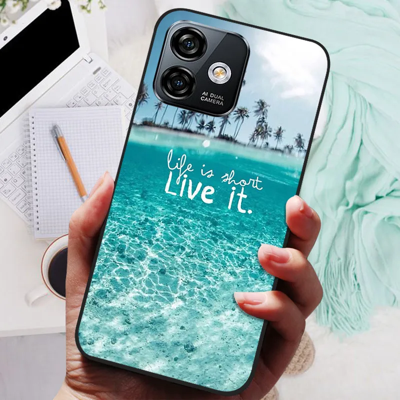 Soft TPU Silicone Shockproof Phone Case Bumper - 6.52 Protective Cover