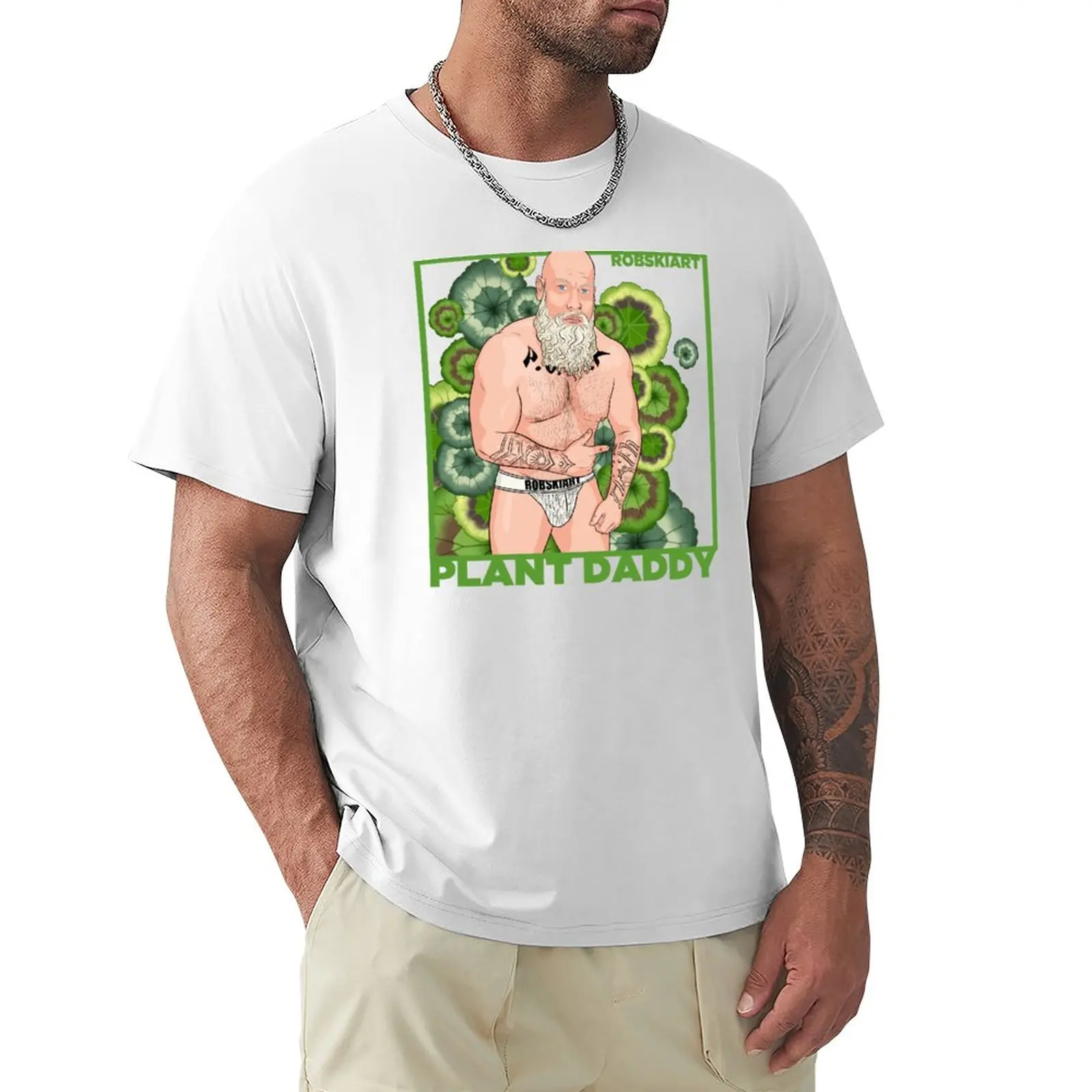 Plant Daddy - Jd Chard T-Shirt Boys Whites Customs Progetta Le Tue T-Shirt Grafiche Da Uomo Grandi E Alte