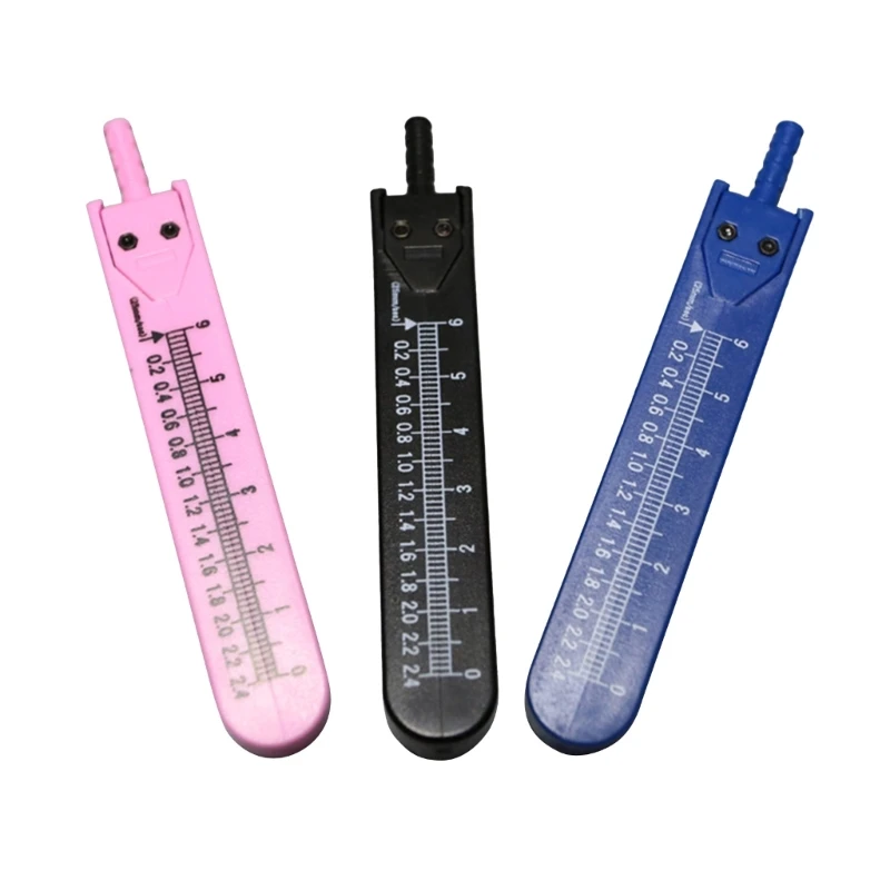 

Electrocardiogram Drafting Divider EKG Calipers 0‑2.4in Ruler Drafting Divider for Nursing ECG Calipers Black/Blue/Pink