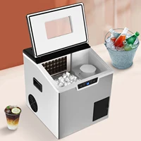 Machine à glaçons et broyeur de glace 2 en 1, 150-180W, 32 glaçons en 12-22 min, écran LCD, nettoyage automatique, acier inoxydable, pour la maison, le café, le bar, le bureau 5