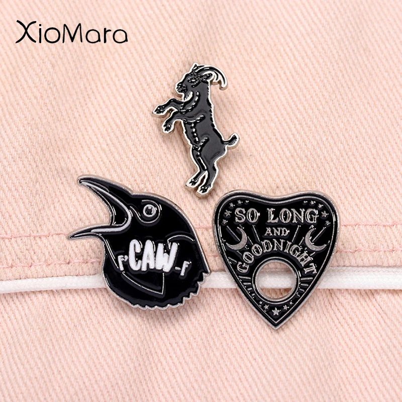 너무 길고 굿나잇 Ouija 보드 에나멜 핀 팝 음악 내 화학 로맨스 금속 브로치..