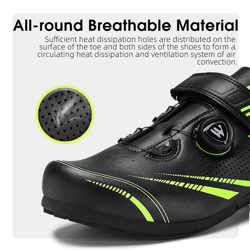WEST BIKING MTB Cycling Sneaker Adjustable Rotating Lacing Road Bike Flat Anti-Slip Shoes Professional Outdoor Sport Shoes