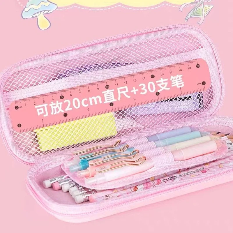 Sanrio Pencil Case Kawaii Hello Kitty Cinnamoroll Melody PU Large Capacity  Pencils Bag Pouch Pen Case School Supplies Stationery - AliExpress