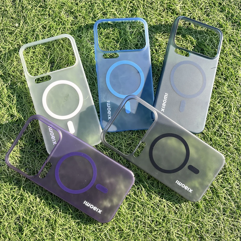 Slim Ice Mist Transparent Magnetic Back Cover with Shockproof Bumper