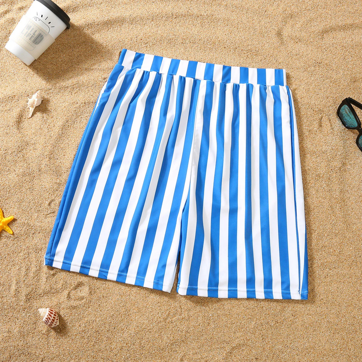 Family Swimsuit Mother Daughter Swimwear Father Son Swim Shorts 2023 Summer Striped Mom And Daughter Bikini Suit Matching Outfit 6
