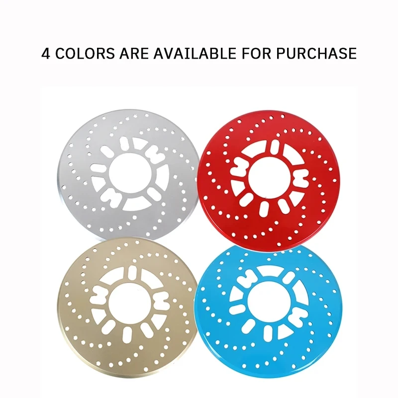 Aluminum Alloy Automobile Wheel Disc Brake Cover Automobile Modified Disc Wheel Plate Rear Drum Brake 2PCS