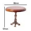 1Pcs 1/12 Wood Miniature Doll House Accessories Simulation Retro Coffee Stool/Table Furniture Model Family Toy Decorations 6