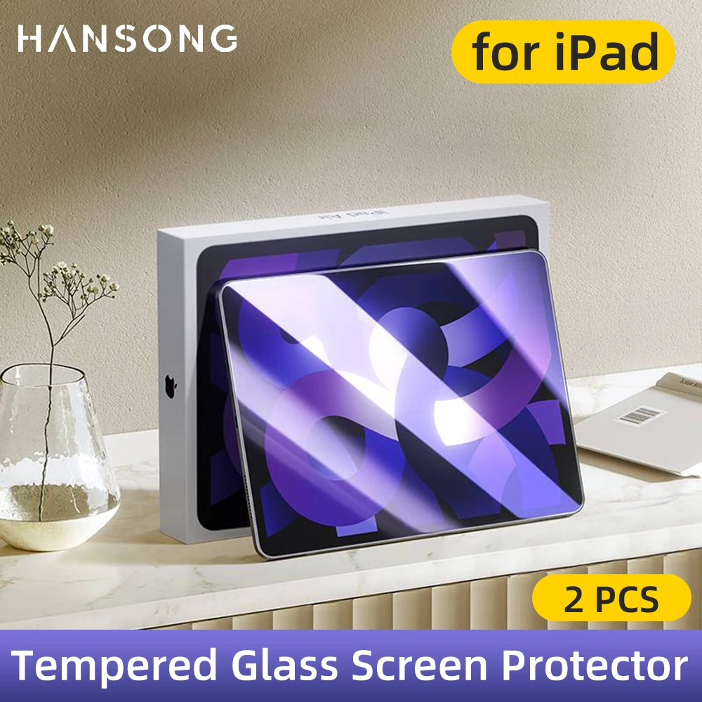Protetor de Tela de Vidro Temperado para Ipad Ipad Pro 11 Ipad 10.2 Air 10.5 Air 10.9 Mini 6th 9.7 Mini 10 ° Gen Pcs