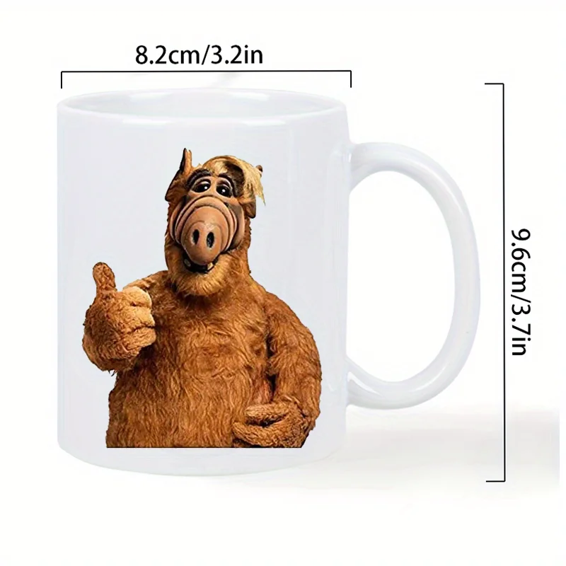 Alf Thumb Up Ceramic Coffee Mug, Insulated, Reusable, Hand Wash Only, Ideal Hot & Cold Beverages, Perfect Gift For_voghion.com