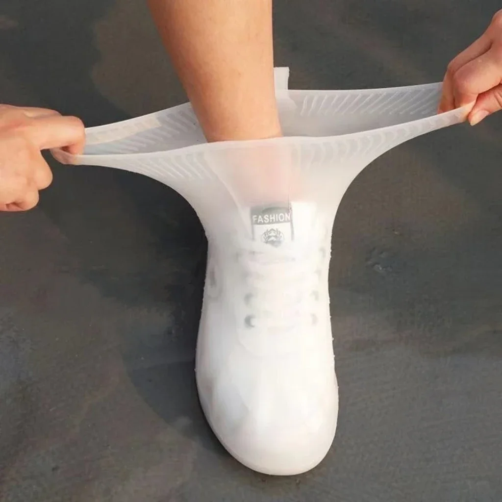 Reusable Non-slip Rain Boots Waterproof Shoes Covers Rubber Rain Boot Covers for Outdoor Use Gear Household Merchandises Home 2