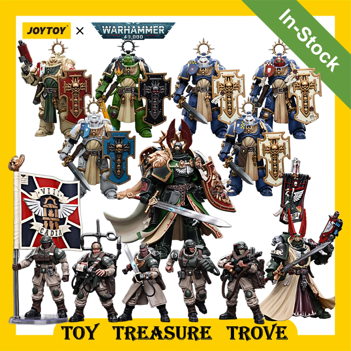 Joytoy Warhammer 40K 1/18 Action Figures Dark Angels Primarch Lion Ei Jonson Master Azrael Anime Modello Militare Regalo