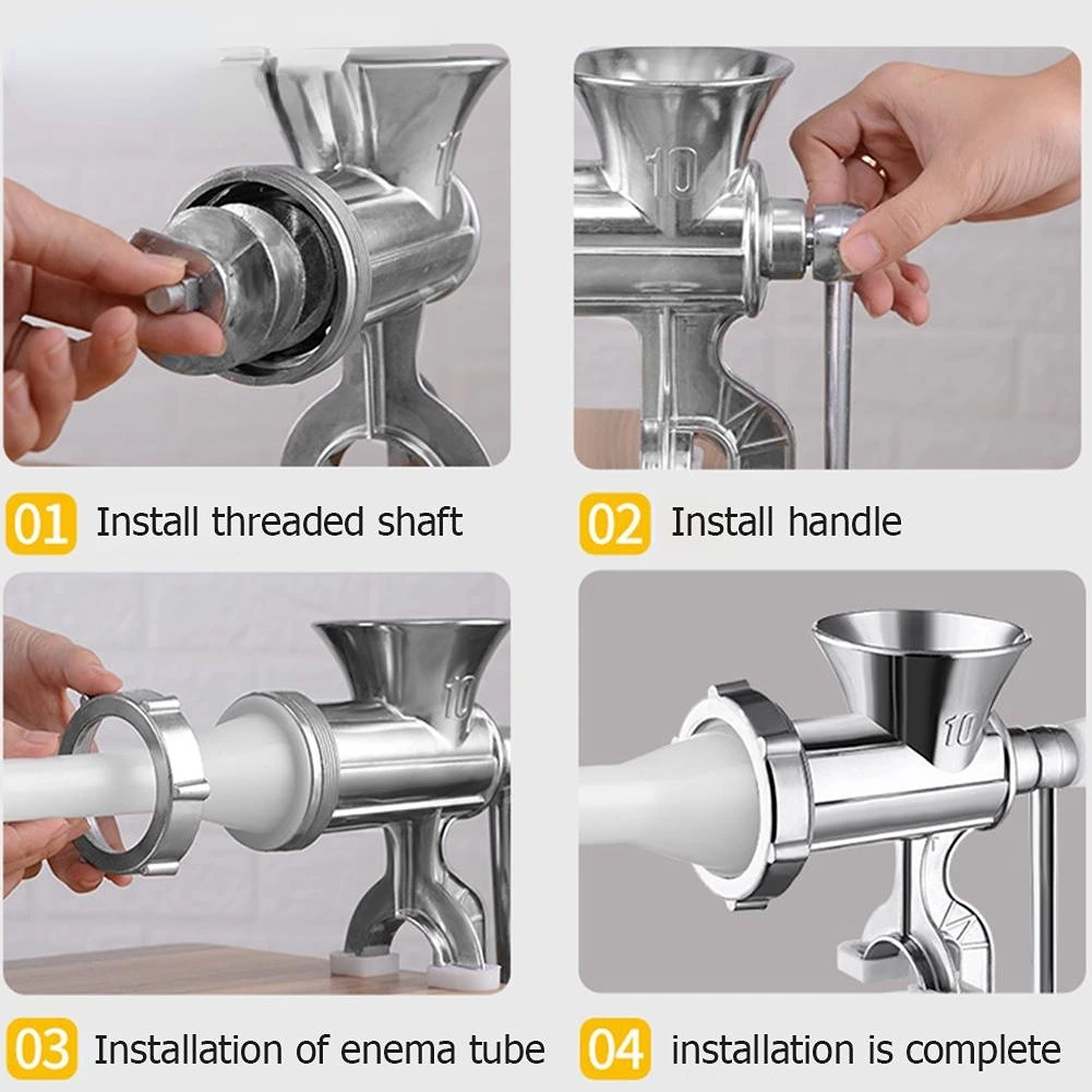Manual Meat Grinder Aluminum Alloy Home Sausage