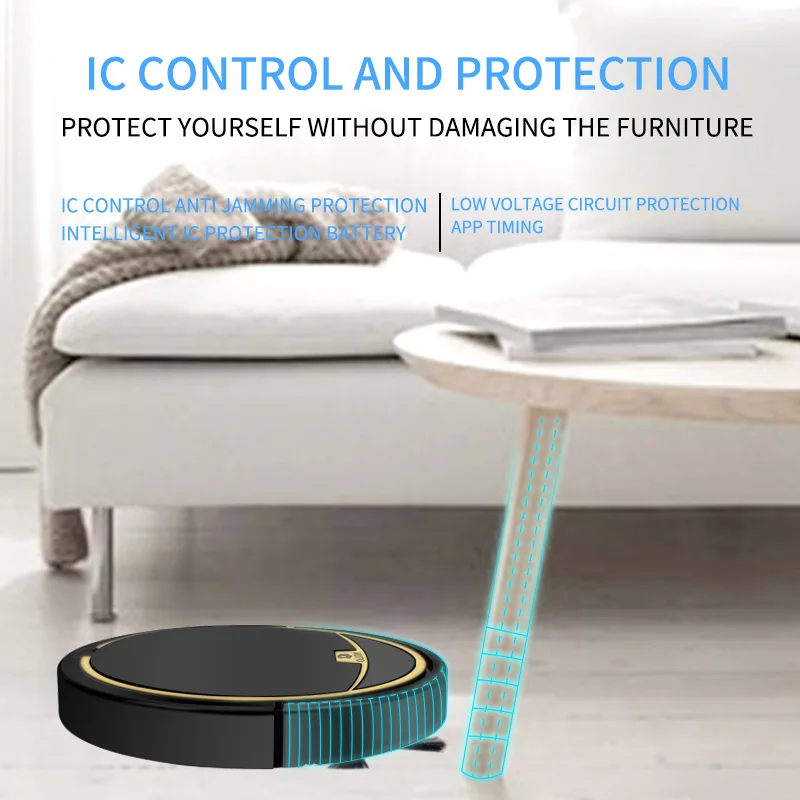 Vacuum Cleaner Robot Smart 2800PA Remote Control Wireless Auto Cleaning Machine Floor Sweeping Wet Dry Vacuum Cleaner  For Home 2