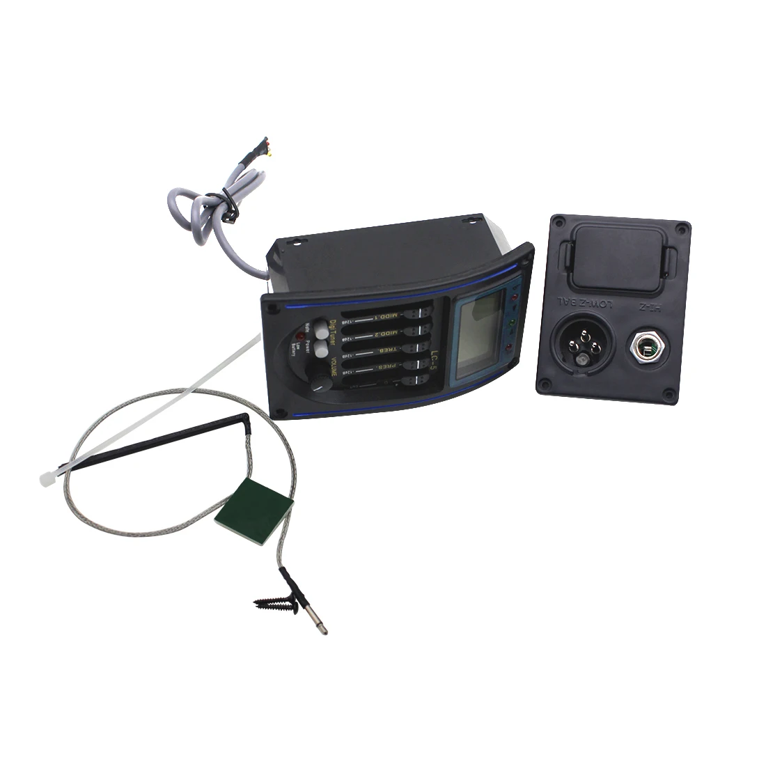 4/5 Band Classical Acoustic Guitar Pickup Musical Instrument Accessories EQ Equalizer Preamp Volume Mid Treble Bass Control