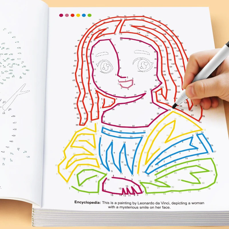 1 Connection Book, Kids Maze Game, Line Drawing, Coloring Book Suitable for 4-8 Ages Focus Training Brain Exercise 1