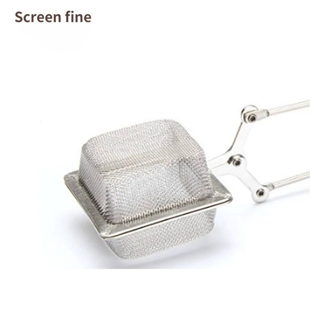 Tea infuser Tea strainer Tea maker Tea filter Square Stainless Steel Tea Infuser Imperial Tea Maker Reusable Cup Strainer Loose Leaf Spice Filter with Fine Mesh