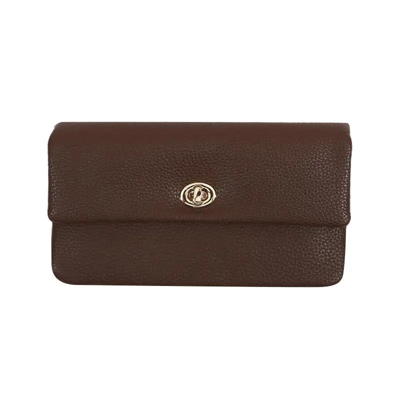 Fashion PU Leather Envelope Wallets Metal Buckle Korean Style Women Long Clutch Bag Zipper Coin Purse Change Bag Outdoor 12