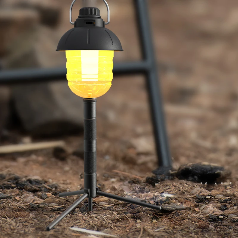 TINSOL Aluminium-Laternenständer, Camping-Lampenstange, faltbare Lichtstütze, Halterung für Lampe, Kamera, Telefon, Stativständer für Picknick – Detail 12