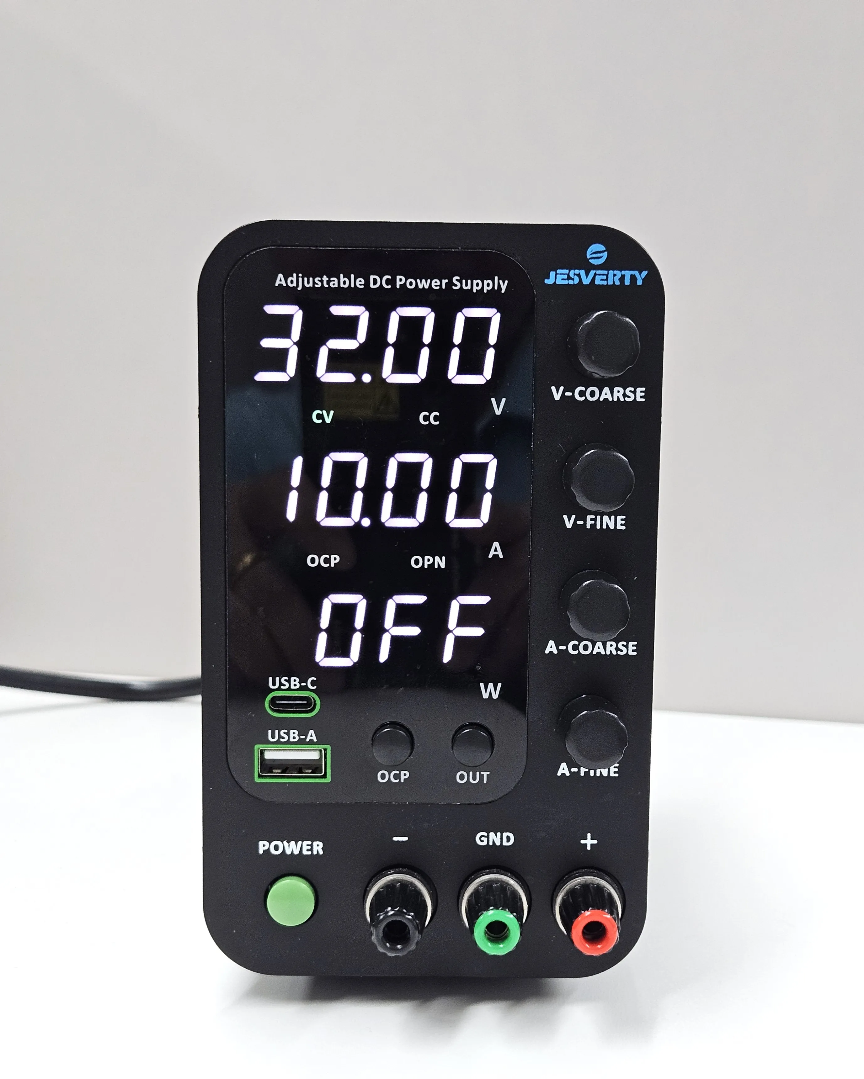 Best JESVERTDC FROM AU LOCA 30V 60V Adjustable Voltage Switching Bench Power Supply Type-C Charge, 4-Digit LED Display SPS-3010V