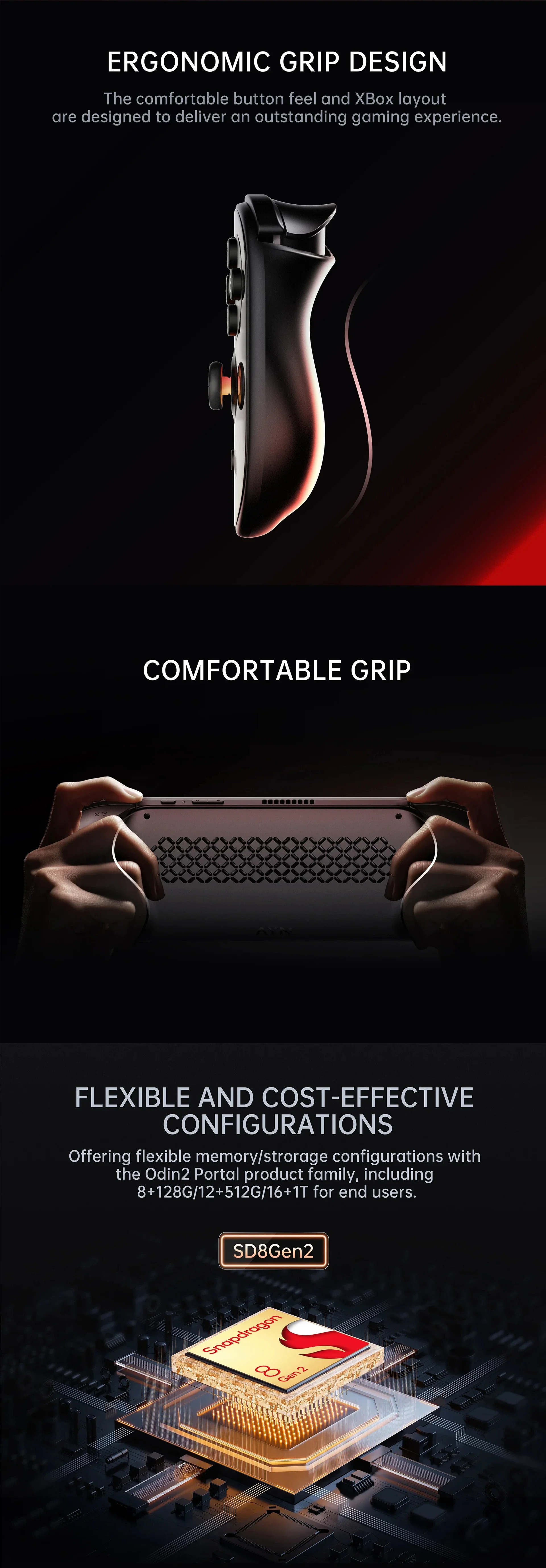 Console Ayn Odin 2 Portal 120Hz 16GO RAM 1 TO Blanc