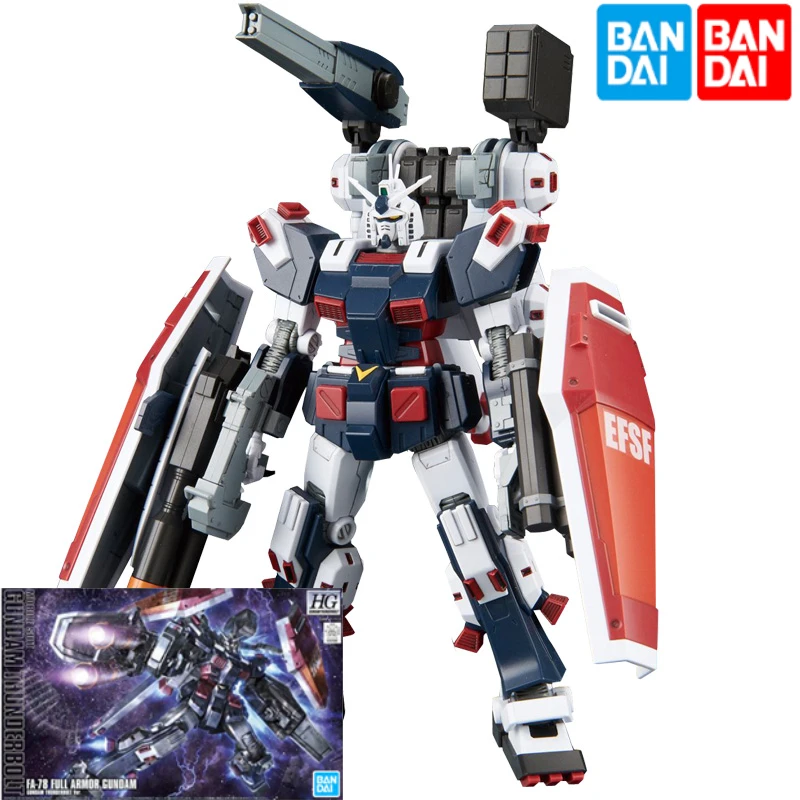 

Bandai Gundam 63137 HG FA-78 FULLARMOR Full Armor Thunder Aegis Original Puzzle Model Toys Collectible Gifts