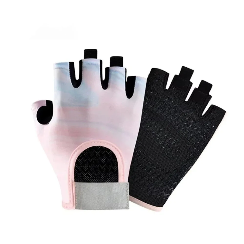 새로운 내마모성 스포츠 장갑 두꺼운 미끄럼 방지 반 손가락 장갑 훈련 운동 피트니스 장갑 남성 여성