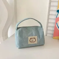 Women's Cosmetic Bags Plush Cute Summer Fashion Large Soft Comfortable Handbag With Handle - Image 4