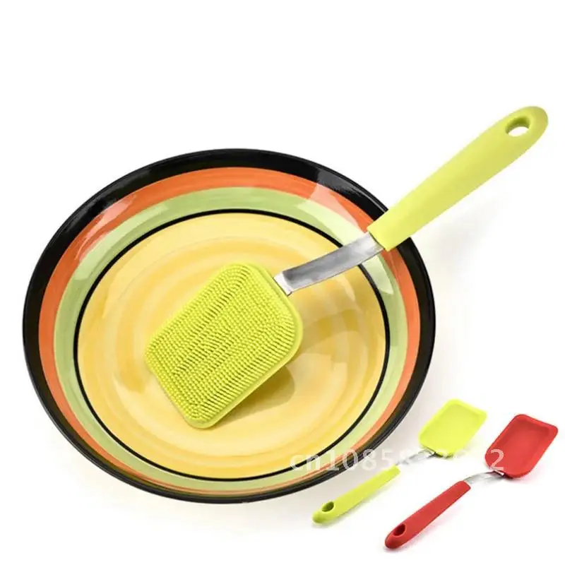 

Brushes 35 Easy to clean Long Handle Silicone Pot Dish Washing Brush Multifunction Kitchen Cleaning Brush Magic