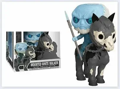 thumbnail image 5 of FUNKO Pop Rides Game of Mounted Whtie Walker 60# 06# Thrones the Night King Ride on Horse Figura de acción Colección Modelo Juguetes, 5 of 5
