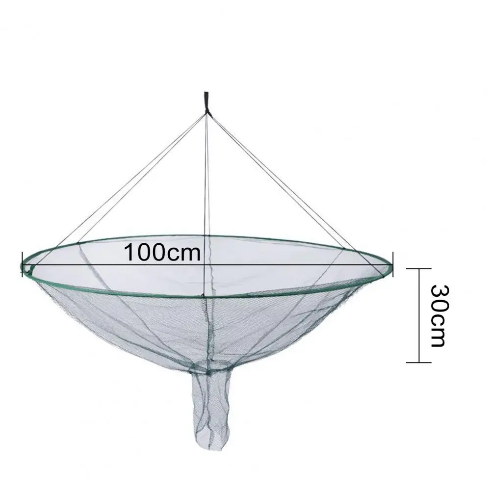 Fishing Net Foldable Fishing Net Portable Prawn Baits Crab Shrimp Net Drop Landing Fishing Pier Harbors Pond Crab Catch