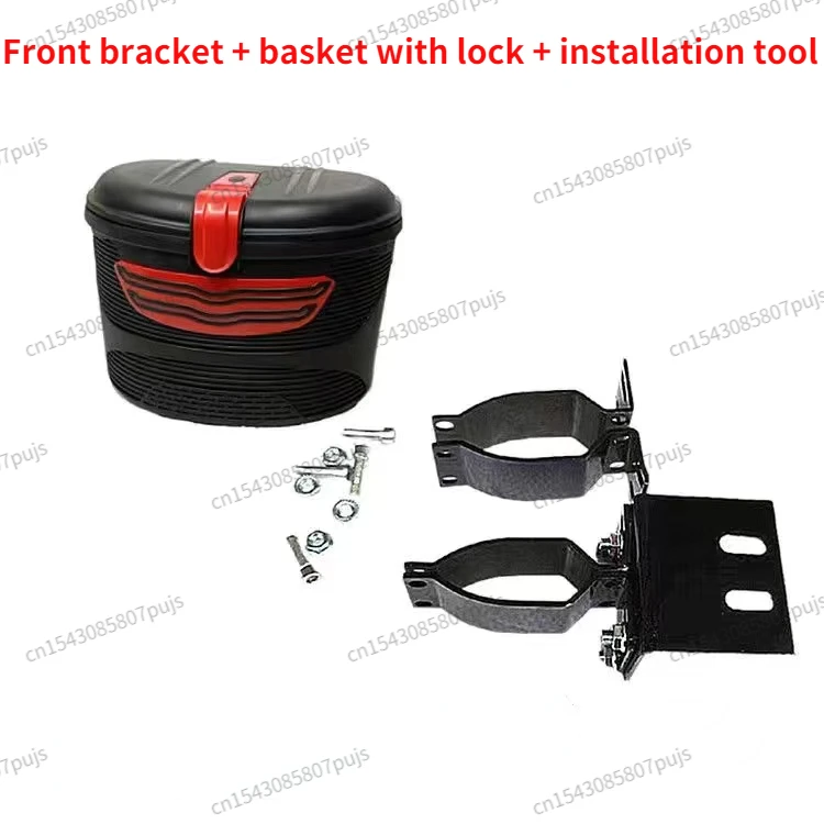 Fahrradkorb Vorne Für Roller & E-Scooter - Abnehmbarer Staukorb Aus Eisen