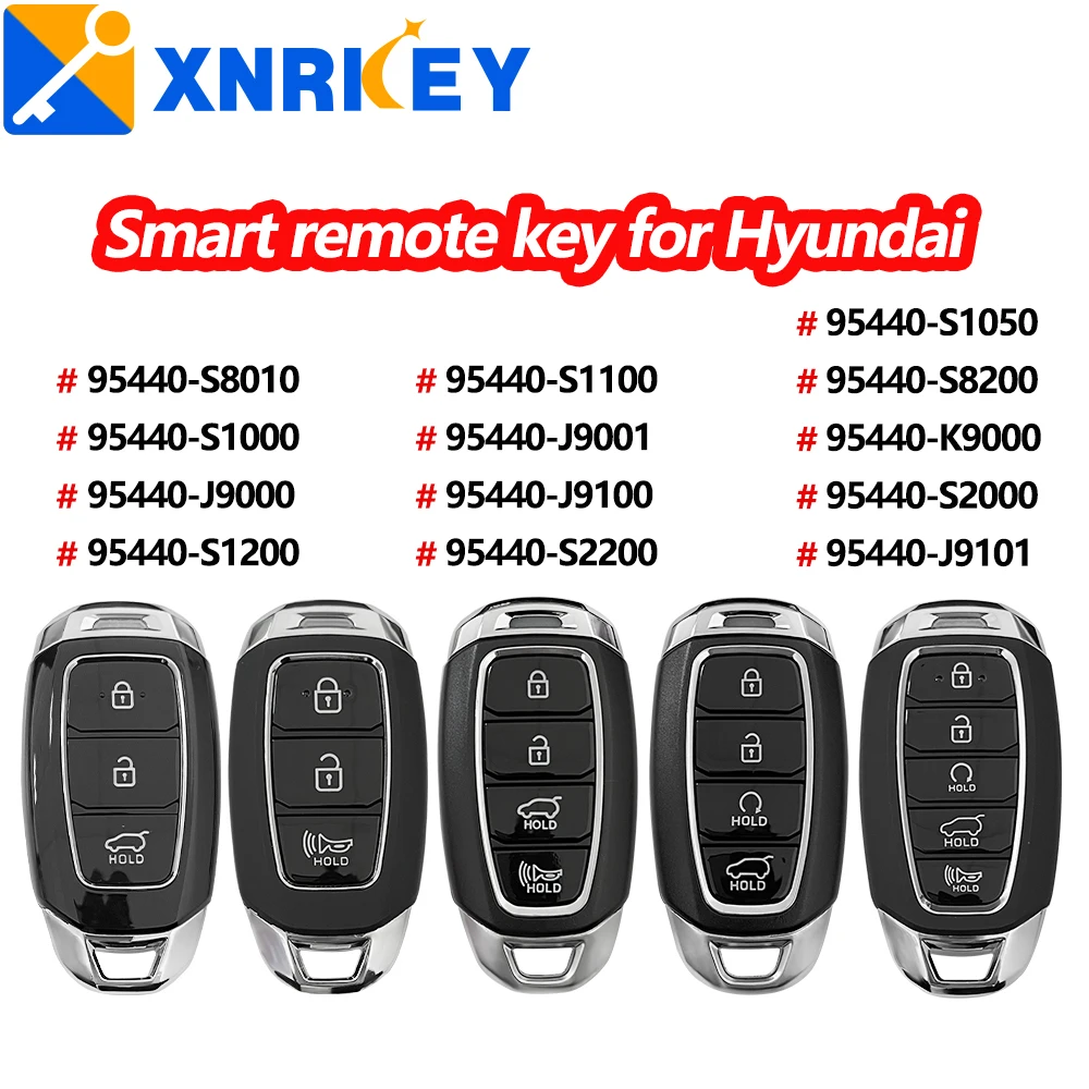 XRNKEY 3/4/5B Smart Remote Car Key for Hyundai Santa Fe Elantra Kona Palisade95440-S1000 95440-S1100 S2200 J4000 J9000 S2000 J91