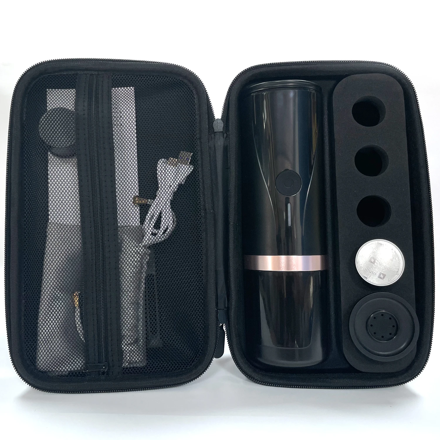 Factory Low Price Electric Espresso Silver Mini Coffee Maker OEM Outdoor Camping Portable Espresso 3