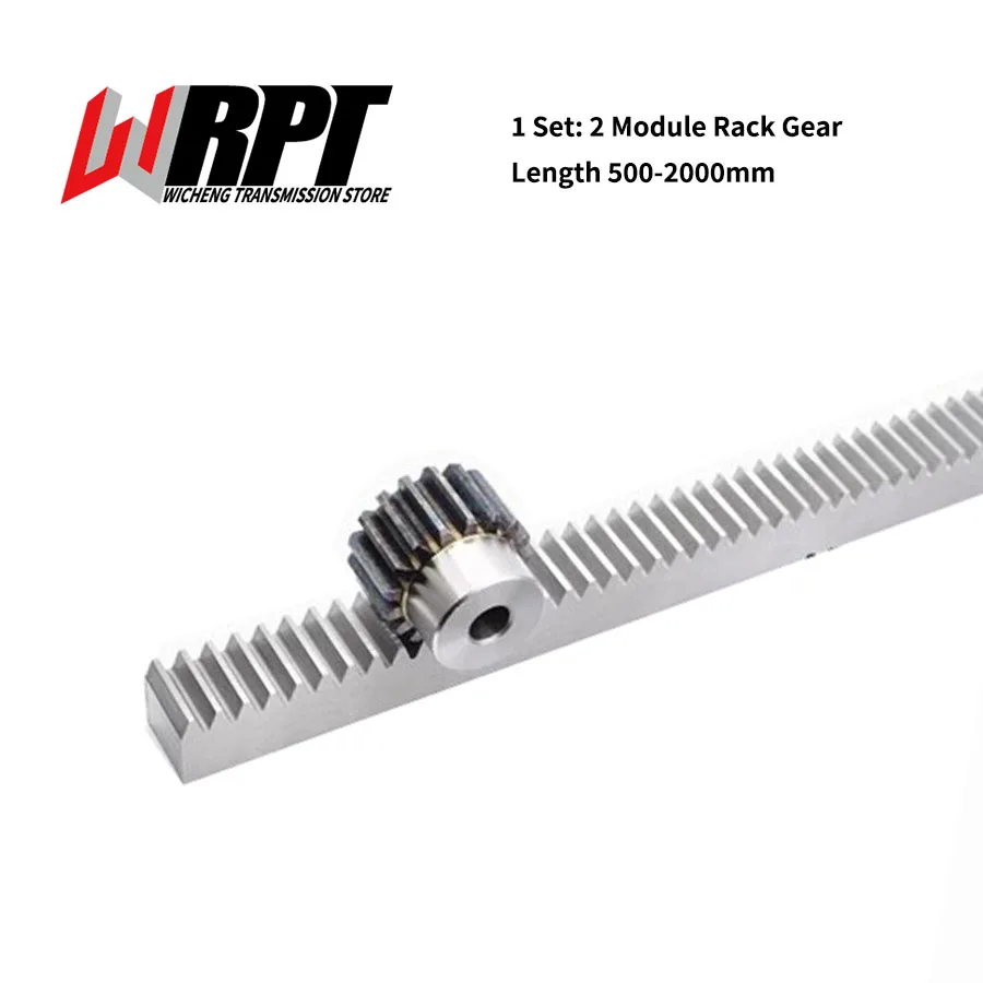 

1 Set Straight Rack 2 Mold Length 500-2000mm And Spur Gear 2 Mold 25 Teeth Hole 8-22mm Pinion CNC Parts Can Be Customized
