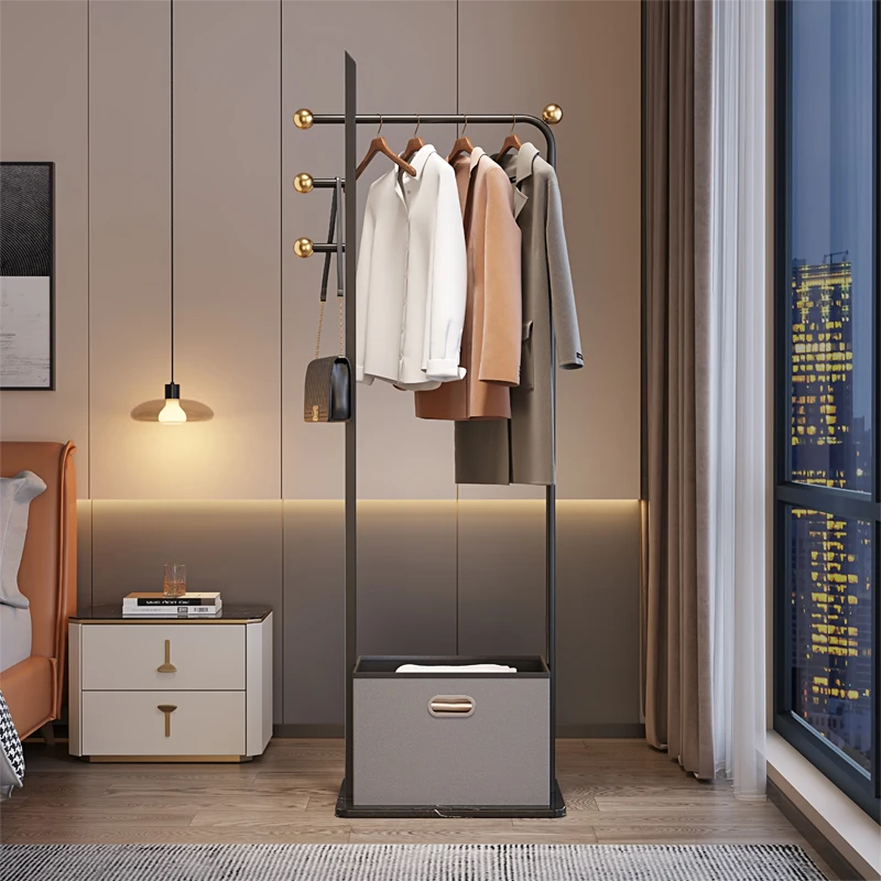 

Cloth Stand Coat Racks Suit Hanger Space Store Simple Floor Clothes Rack Storage Shelves Ropero Armables Hallway Furniture SQC